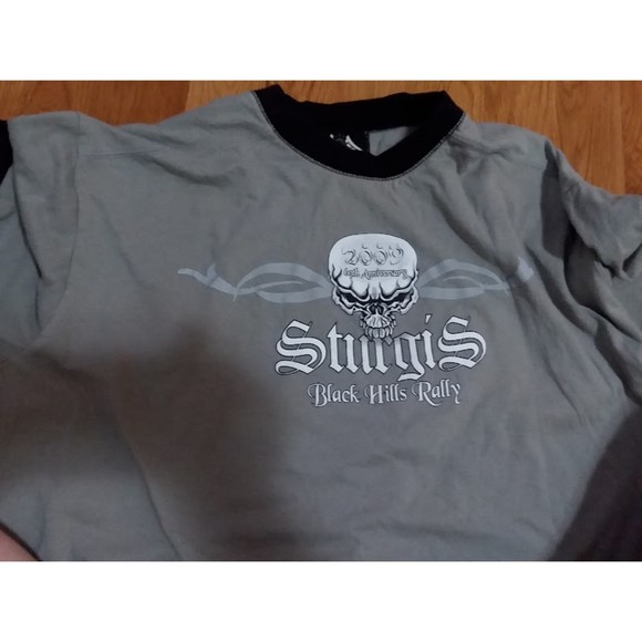 Bikers Design Sturgis Black Hills Rally TShirt Thermal Women's XL USA Cotton - Picture 4 of 10